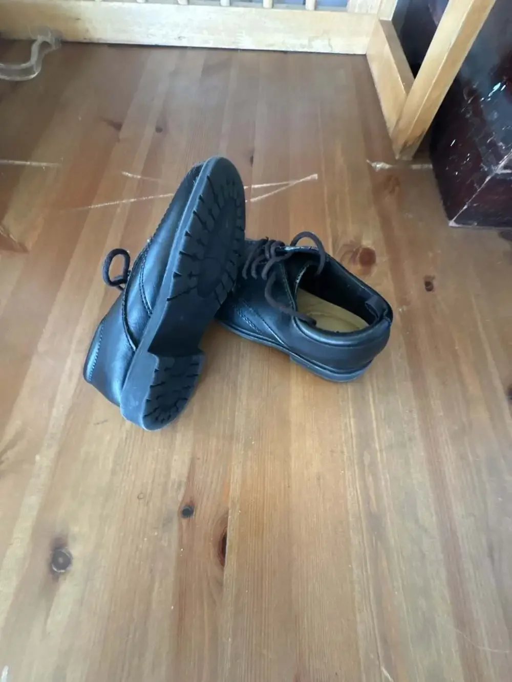 Healthtex Black Lace-Up Youth Boy Dress Shoes